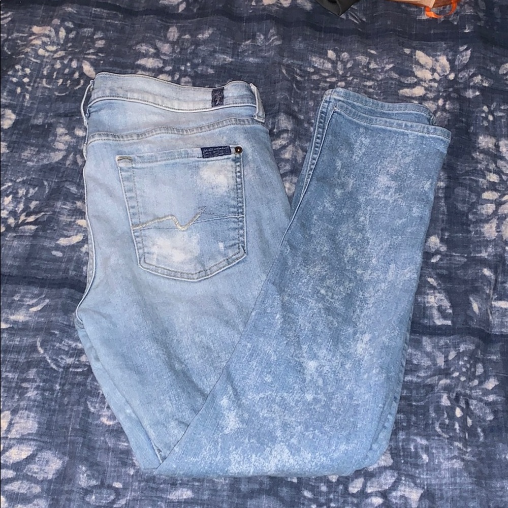 7 For all Man Kind skinny boyfriend jeans